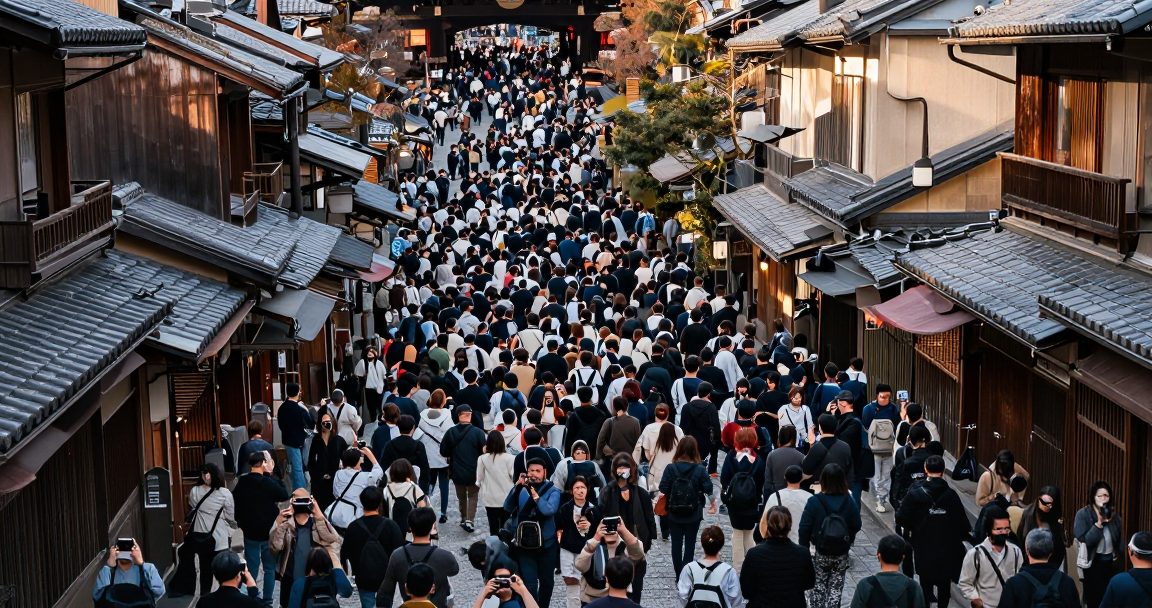京都塞爆的真相：「观光过度集中」数据拆解
